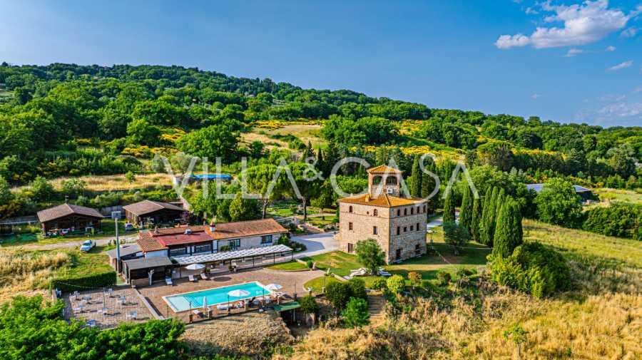 Een klein kasteel uit de middeleeuwen in Terni.
