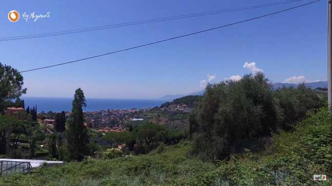 Een perceel van 1 hectare aan zee in Bordighera.