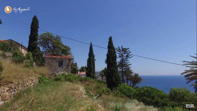 Perceel met een huisproject in Bordighera.