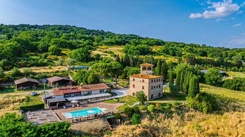 Een klein kasteel uit de middeleeuwen in Terni.
