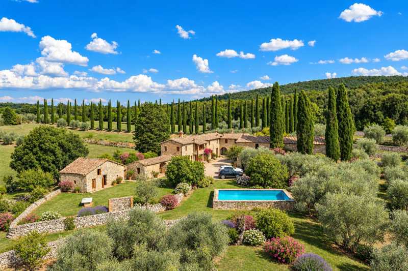 Te koop: bouwgrond met olijfbomen nabij Siena, Toscane