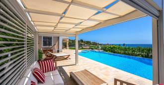 De villa van 400 m2 in San Remo is luxueus.