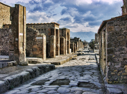 Pompeii in Italië is een bijzondere stad