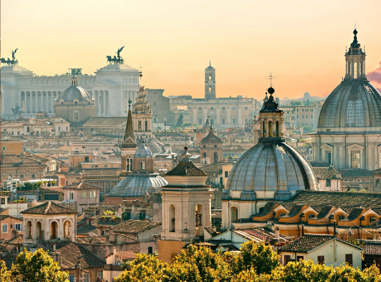 Oude straten in Rome