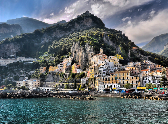 Steden van de kust van Amalfi