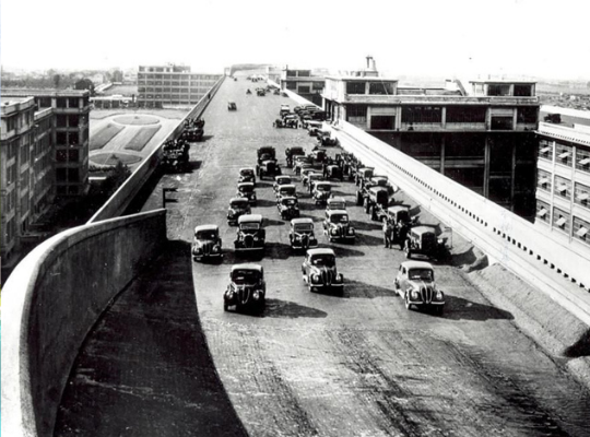 Fiat-testbaan in Turijn, Italië
